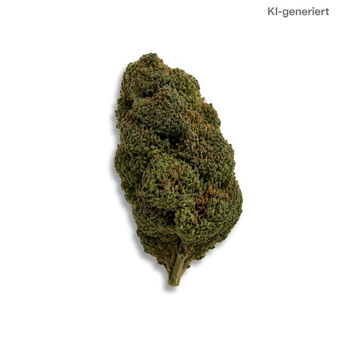 Makroaufnahme einer getrockneten Cannabisblüte