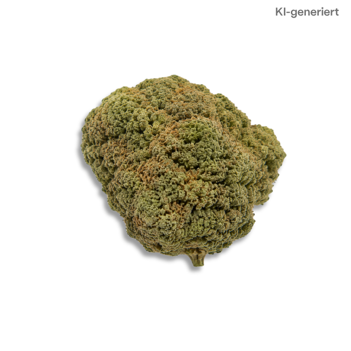 Makroaufnahme einer getrockneten Cannabisblüte